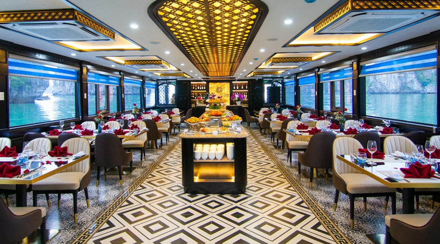 Restaurant of La Casta Day Cruise