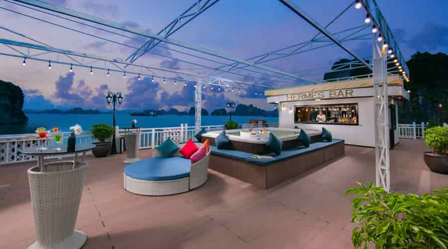 Rooftop Bar on Hermes Cruise