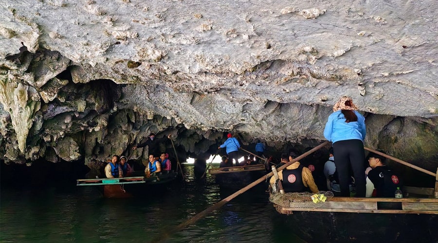 Dark & Light Cave Visit By Rowing Boat