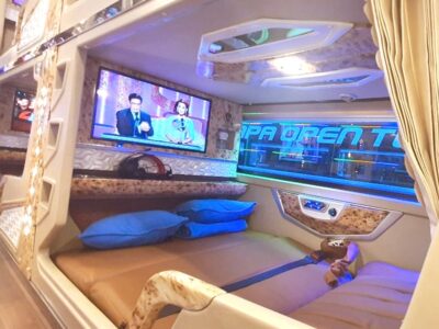 G8- VIP private sleeping cabin bus Hanoi - Sapa - Hanoi