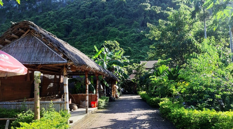 a local house in Viet Hai fishing village