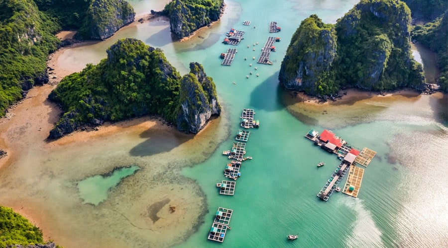 vung vieng fishing village